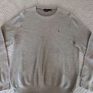Polo by Ralph Lauren Gray Sweater Pima Cotton XXL Men's